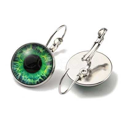 Eye Glass Leverback Earrings with Brass Earring Pins EJEW-Q798-01N-1