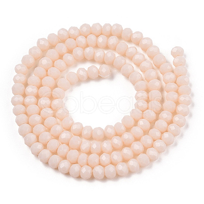 Opaque Solid Color Glass Beads Strands EGLA-A034-P8mm-D17-1