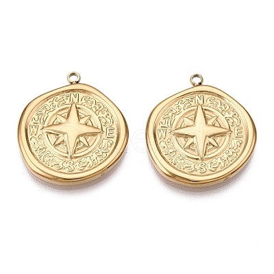 PVD Vacuum Plating 201 Stainless Steel Pendants LS-STAS-J401-VC924-1