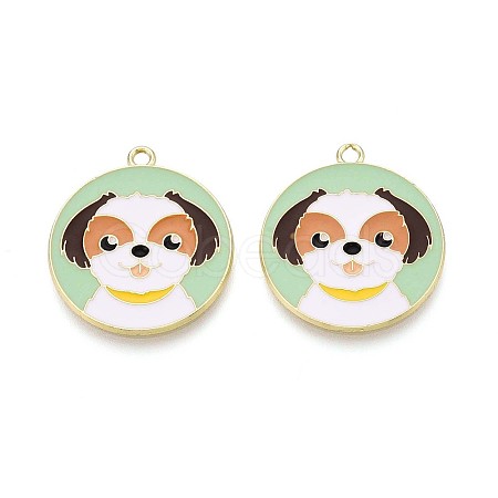 Eco-Friendly Alloy Enamel Pendants X-ENAM-Q437-057-NR-1