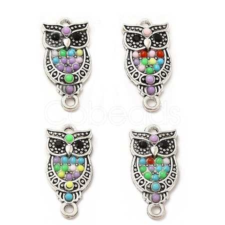 Alloy Jet Rhinestone Connector Charms FIND-H039-14AS-A-1