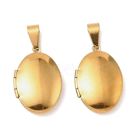316 Stainless Steel Locket Pendants STAS-G168-15G-1