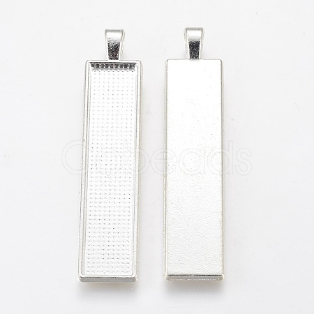Alloy Big Pendant Cabochon Settings PALLOY-WH0037-02S-1