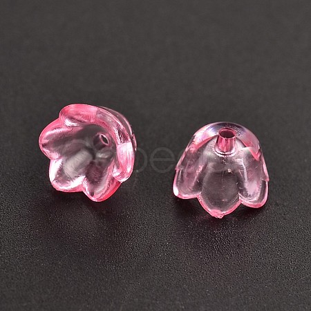 Dyed Transparent Acrylic Beads PL548-10-1