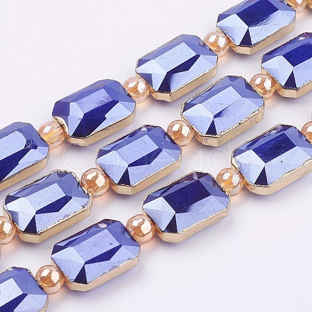Opaque Glass Beads Strands EGLA-P040-A05-1