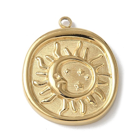 304 Stainless Steel Pendants STAS-G352-05G-1
