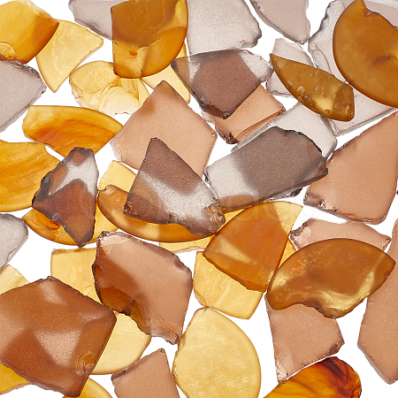 60Pcs 3 Colors Matte Mosaic Tiles Glass Cabochons DIY-NB0006-30-1