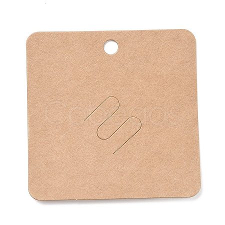Blank Kraft Paper Broochs Display Cards X1-CDIS-G005-08-1
