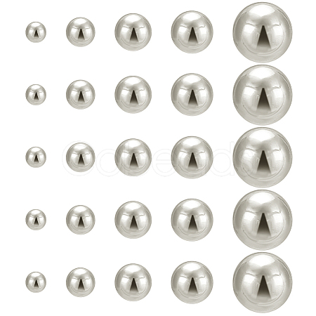 2720Pcs 5 Styles ABS Plastic Beads OACR-PH0004-52-1
