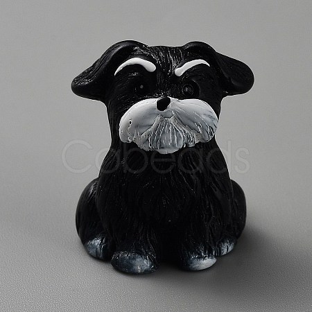 Resin Dog Figurines Ornament DJEW-TAC0007-01E-1