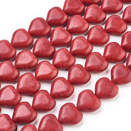 Synthetic Howlite Beads X-TURQ-17X18-118-1