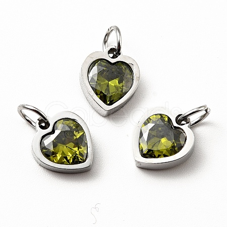 304 Stainless Steel Pendants STAS-D189-06P-04-1