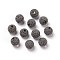 Unwaxed Natural Lava Rock Beads, for Perfume Essential Oil Beads, Aromatherapy Beads, Dyed, Round, Gray, 8.5mm, Hole: 1.5~2mm