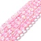 Synthetic Moonstone Beads Strands, Round, Pink, 10mm, Hole: 1mm, about 37~39pcs/strand, 14.76''~14.96''(37.5~38cm)