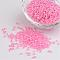 12/0 Ceylon Round Glass Seed Beads, Pink, Size: about 2mm in diameter, hole:1mm, about 3303pcs/50g