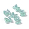 Opaque Acrylic Beads, AB Color, Bowknot, Aquamarine, 13.5x15x7.5mm, Hole: 3.8mm