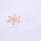 Self Adhesive Brass Stickers, Scrapbooking Stickers, for Epoxy Resin Crafts, Golden, Chakra Theme, 40x36x0.1mm