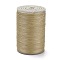 Round Waxed Polyester Thread String, Micro Macrame Cord, Twisted Cord, for Leather Sewing Stitching, Tan, 0.3~0.4mm, about 174.98 Yards(160m)/Roll