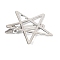 Alloy Alligator Hair Clips, Hair Accessories for Women & Girls, Star, 52x52mm