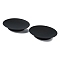 Iron Candle Holder, Tealight Tray, Home Tabletop Centerpiece Decoration, Flat Round, Black, 10.7x1.7cm, 2pcs/set