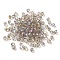 Transparent Glass Beads, Faceted, Bicone, Rosy Brown, 3.5x3.5x3mm, Hole: 0.8mm, 720pcs/bag. 