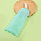 PE Foaming Nets, Soap Saver Mesh Bag, Bubble Foam Net or Body Facial Cleaning,, Turquoise, 22x7cm