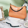 2Pcs 2 Colors Resin Faceted Beaded Bag Handles FIND-WR0008-13-4