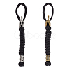 2Pcs 2 Colors Handmade Spartan Nylon Parachute Cord for Men HJEW-DR0001-03-1