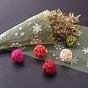Snowflake Deco Mesh Ribbons OCOR-P010-G10-5