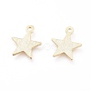 Brass Charms KK-G397-04G-2