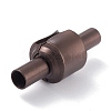 Ion Plating(IP) 304 Stainless Steel European Clasps with Cord Ends STAS-G239-15R-3