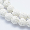 Synthetic Lava Rock Beads Strands X-G-F549-8mm-B14-3