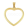 304 Stainless Steel Pendants STAS-K315-02A-G-1