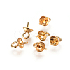 PVD Vacuum Plating 304 Stainless Steel Cup Pearl Peg Bails Pin Pendants STAS-I120-54A-G-3