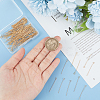 200Pcs 304 Stainless Steel Eye Pins STAS-UN0054-76-4