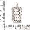 Brass Micro Pave Cubic Zirconia Pendants KK-U076-03P-01-3