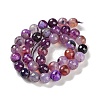 Natural Agate Beads Strands G-M437-C01-01O-3