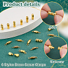 120Pcs 6 Styles Brass Screw Clasps KK-PH0010-75-4