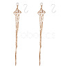 2Pcs Handmade Macrame Polyester Plant Hanger AJEW-HS0001-48-3