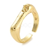 Rack Plating Brass Open Cuff Ring Settings KK-Z071-32G-1