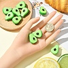 10Pcs Resin Pendants RESI-YW0004-09-3