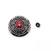 1-Hole Alloy & Cat eye Turquoise Decorative Rivets PALLOY-WH0092-10C-P-1