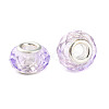 Handmade Glass European Beads X-GPDL25Y-31-1