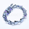 Electroplate Glass Beads Strands EGLA-F133-HP03-2