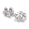 Brass Micro Pave Cubic Zirconia Charms KK-F871-34P-2