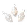 Natural Baroque Pearl Keshi Pearl Pendants PALLOY-JF02132-1