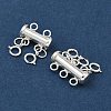 925 Sterling Silver Slide Lock Clasps HJEW-PH02087-2