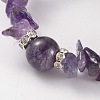 Chips Natural Gemstone Beaded Stretch Bracelets BJEW-JB02131-3