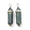 Natural Kambaba Jasper Pointed Pendants G-M378-01P-A23-2