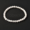 Natural Selenite Beads Stretch Bracelets BJEW-JB06620-01-1